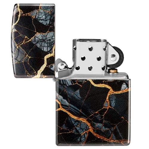 Zippo Marmor Black and Gold