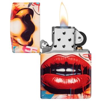 Zippo Street Art Face