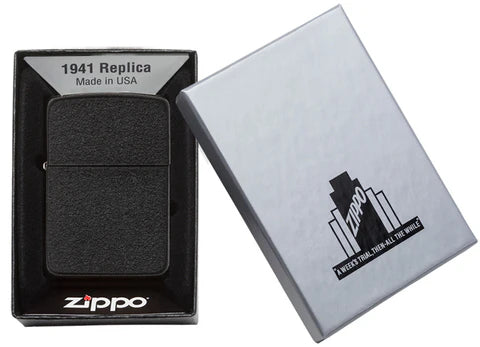 Zippo Replica 1941 noir craquelé