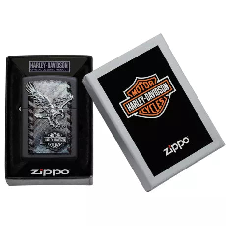 Zippo Harley-Davidson Black Iron Eagle