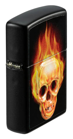 Zippo flaming Skull